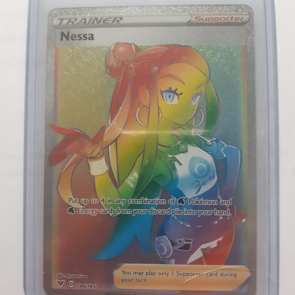 Pokemon Other Full Art Secret Rare Rainbow Nessa Pokemon Card